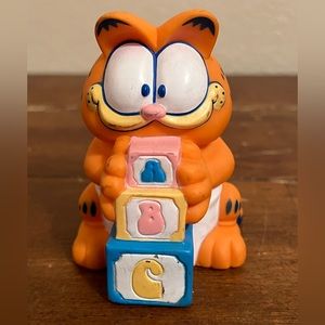 1990 Remco Baby Garfield Rubber Toy